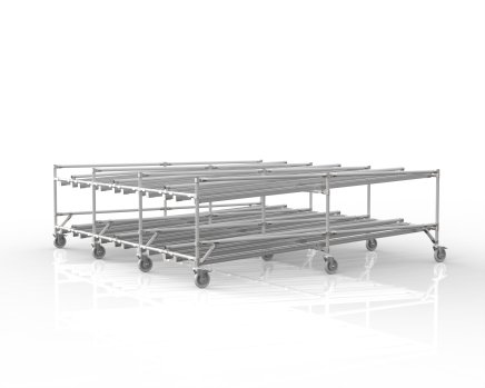 ESD gravity flow rack for higher loads - 1