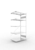 Add‑on Shelf Unit Clip S3, galvanized, depth 600 mm (6 models)