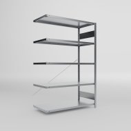 Add‑on Shelf Unit 438574 Clip S3, galvanized, depth 600 mm