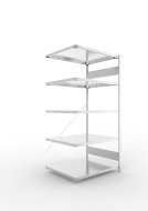 Add‑on Shelf Unit Clip S3, galvanized, depth 800 mm (2 models)