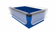 Custom textile insert with hook-and-loop fasteners