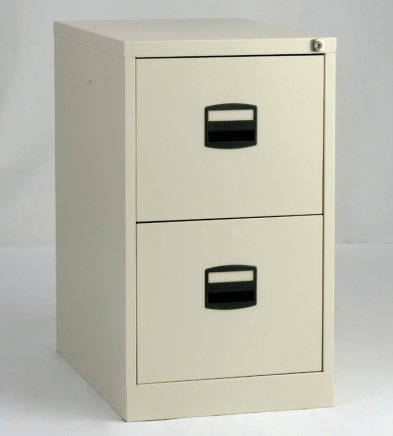Bisley A4CC2H1A two-drawer filing cabinet - 1