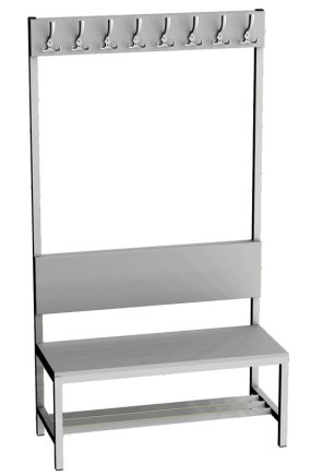 Changing room bench LAV 10V - width 1000 mm - 1