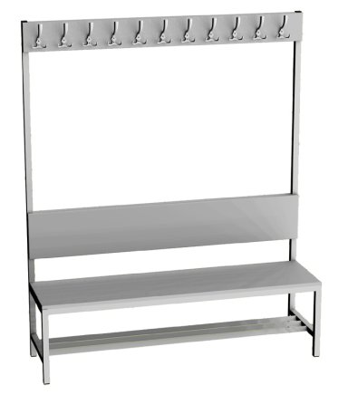Changing room bench LAV 15V - width 1500 mm - 1
