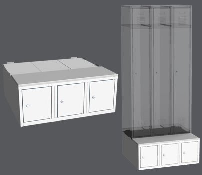Wardrobe pedestal LBX 33A - 900 mm - 1