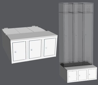 Wardrobe pedestal LBX 23A - 750 mm - 1