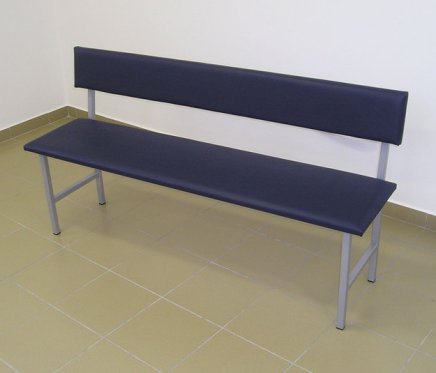 Three-seater waiting room bench 47940 - 1