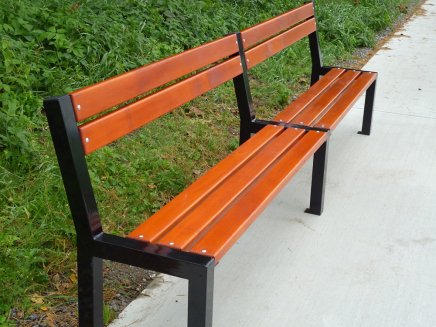 Metal double bench ZLÍN 2 - 1