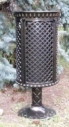 Cast iron trash can - 1