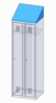 Sloped roof XKS75 - width 750 mm - 1