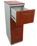 Metal filing cabinet with wooden fronts REG 44 Lamino - 1