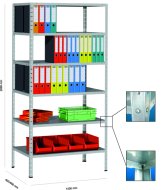 Kovona Base screw shelf rack 100 kg type N746K7 - 1