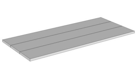 Shelf of the rack CLIP/3M galvanized type 1624 - 1