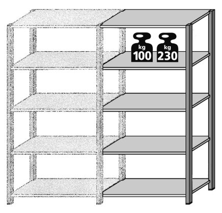 Extension rack FIX RAL type 68010 - 1