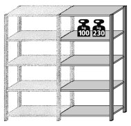 Extension rack FIX galvanized type 2186 - 1