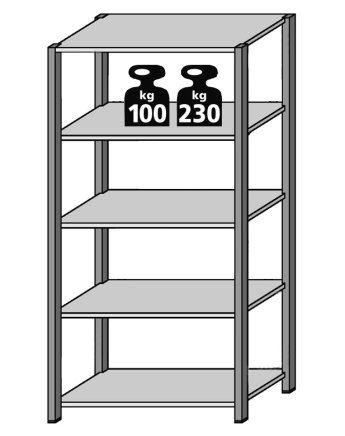 Base rack FIX galvanized type 2180 - 1