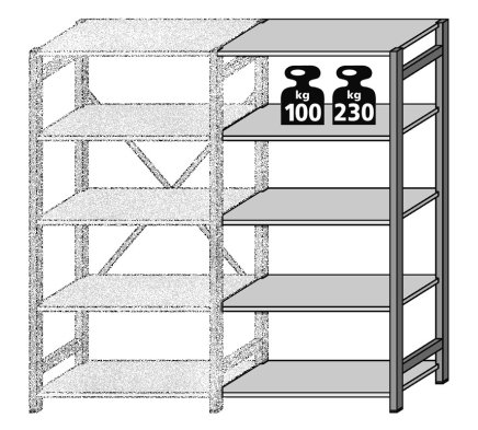 Extension rack CLIP galvanized type 14295 - 1