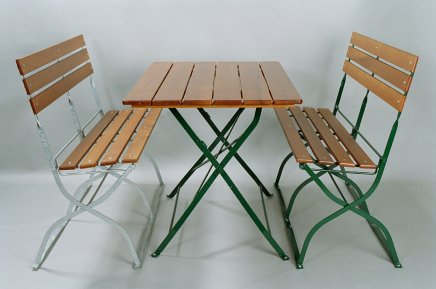 Garden set - 2x Berta bench, 1x Klasik table - 1