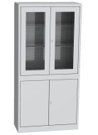 Cabinet with glass and solid doors Kovos SPS K1A - 1