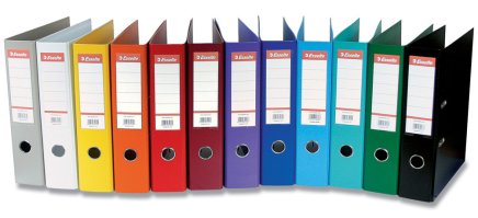Esselte all-plastic lever binders 75 mm (11 models) - 1