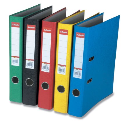 Esselte Rainbow 50 mm lever file - color black - 1