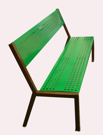 All-metal park bench 6022 - 1