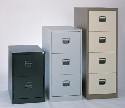 Bisley A4CC4H1A four-drawer filing cabinet - 4