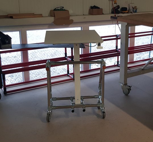 Height-adjustable table