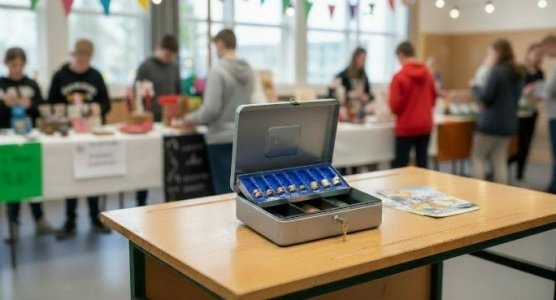 Key boxes, cash registers