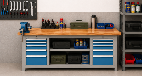 Workshop tables 2000 mm wide
