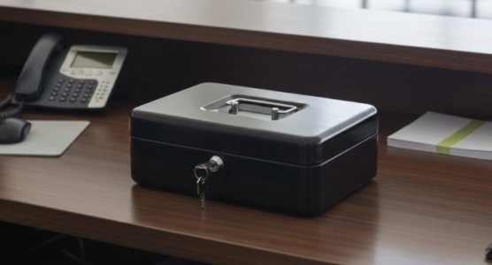 Key boxes, cash registers