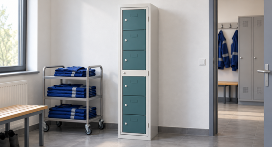Cabinets for changing work clothes