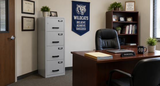 Fireproof file cabinets