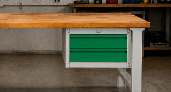 Suspended cabinets and drawers