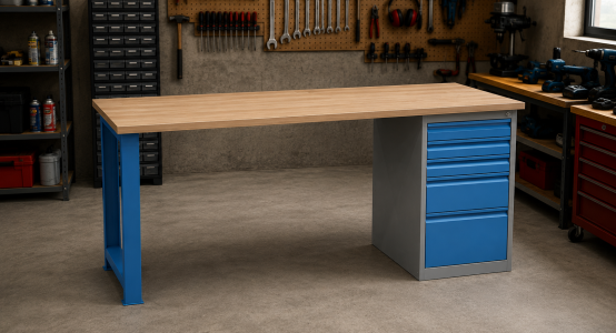 Work tables 2500 mm wide