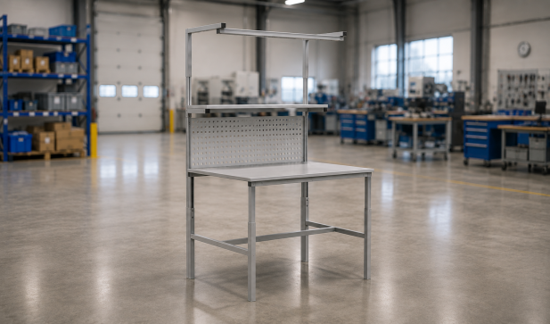 Height-adjustable ESD table