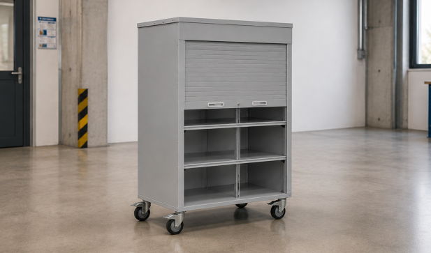 Practical Helper for Every Workplace: Trolley Cabinet with Roller Shutter