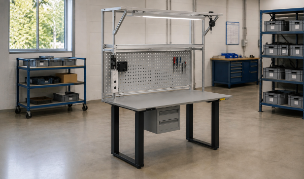 New height-adjustable ESD desks for safe work