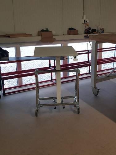Height-adjustable table