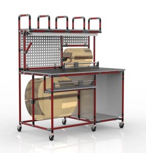 Fully equipped packing workstation