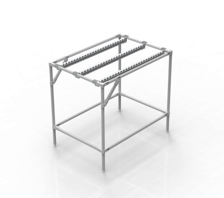 Conveyor with recessed roller tracks (various variants) - 2