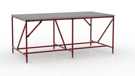 Workshop table from tube system 22042004 - 2