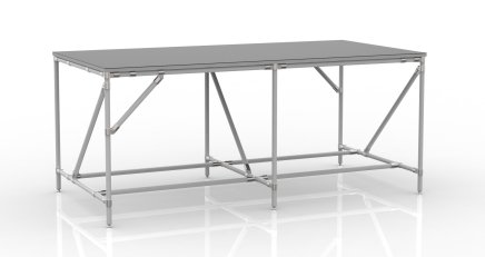 Workshop table from tube system 22042004