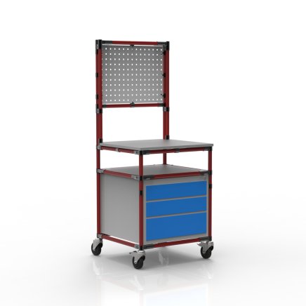 Workshop tool trolley from tubular system 24102303