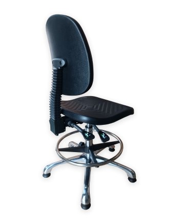 Antistatic ESD workshop chair with circle and glides E04H - 3