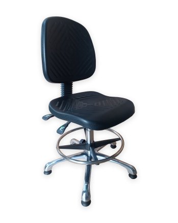 Antistatic ESD workshop chair with circle and glides E04H - 2