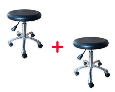 Antistatic ESD workshop stool type E06 1+1 FREE