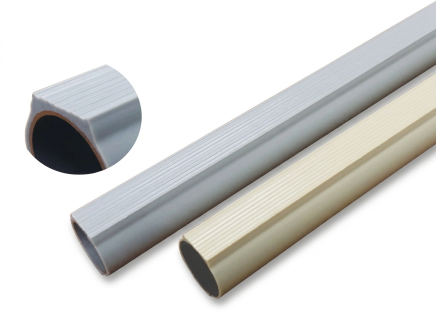 Logiform steel pipe with sliding surface - Grey