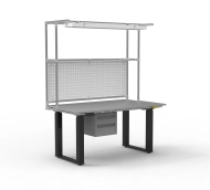 ESD Electrically Height-Adjustable Workbench with Extension