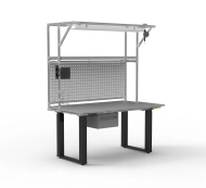 ESD Electrically Height-Adjustable Workbench with Extension